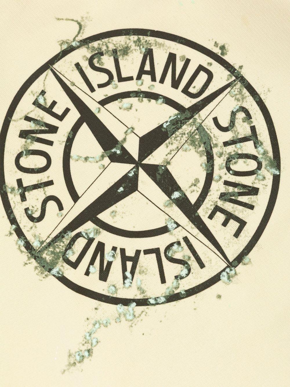 STONE ISLAND Felpa girocollo con logo 