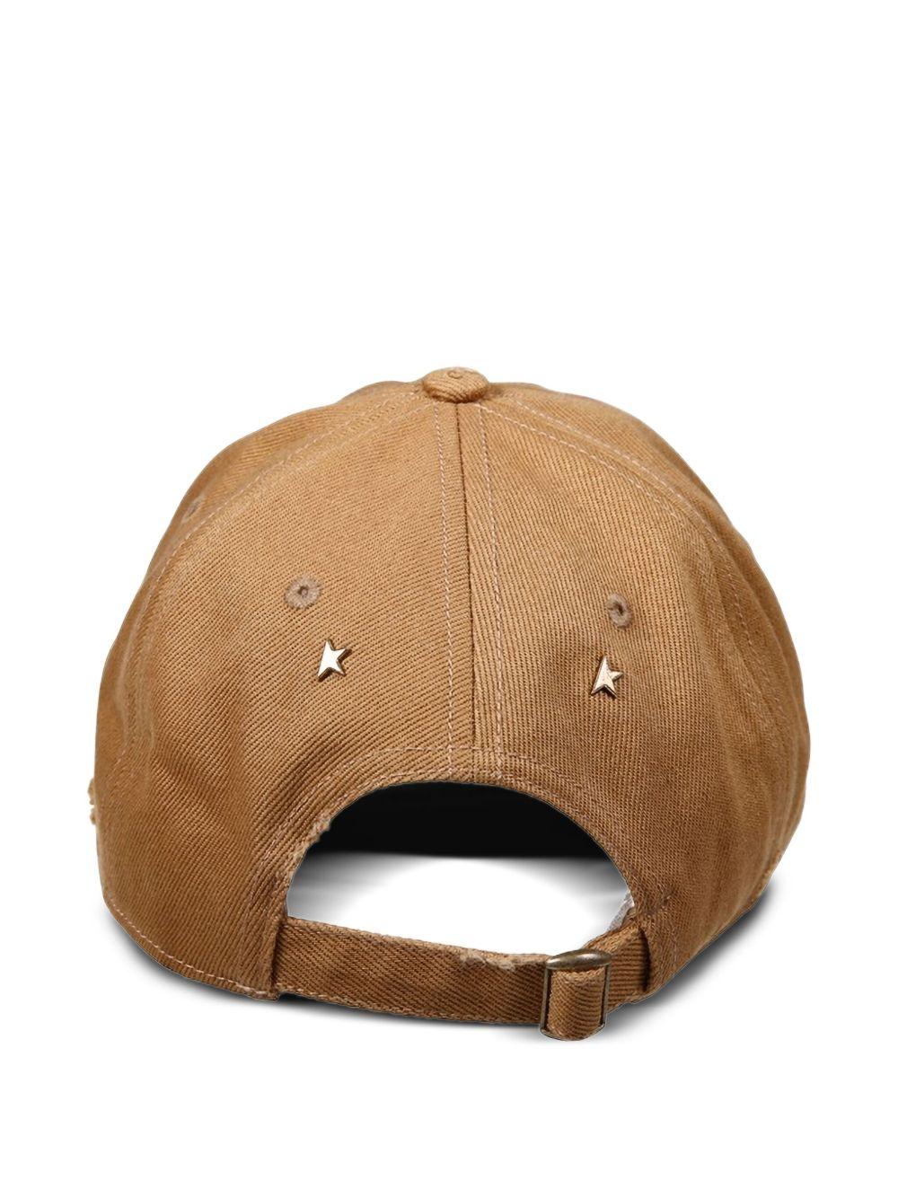 GOLDEN GOOSE Cappello da baseball con effetto vissuto e logo 