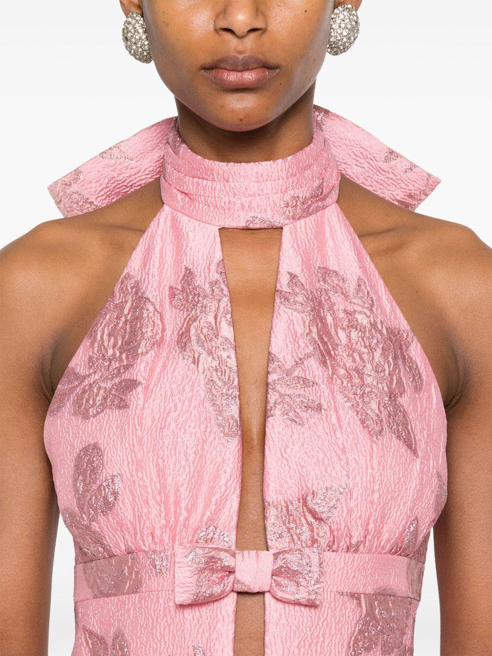 REBECCA VALLANCE Abito Benette con fiocco rosa 
