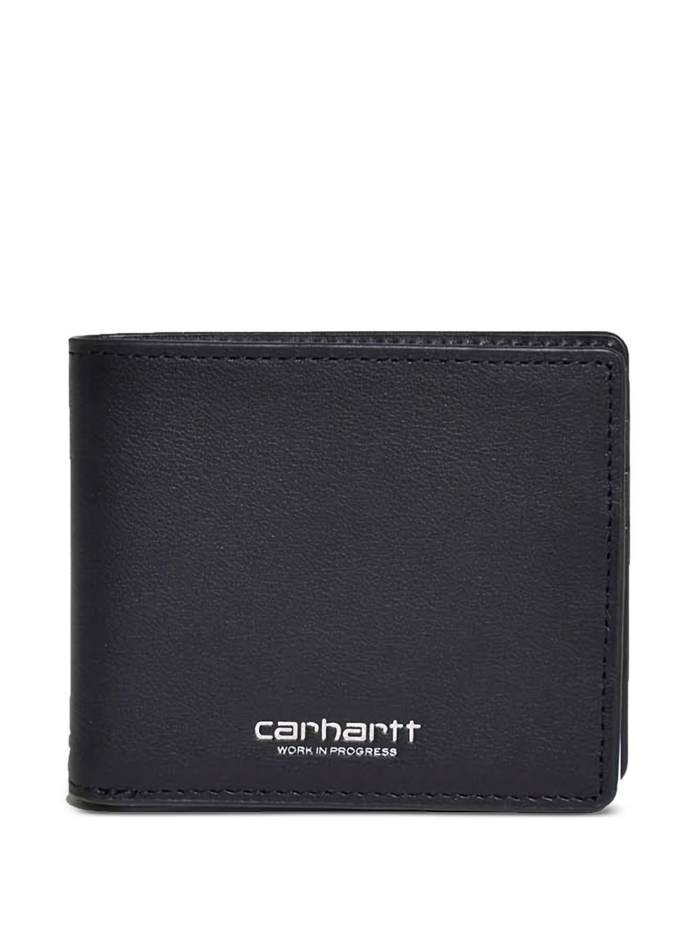 CARHARTT WIP Portafoglio in pelle nera 