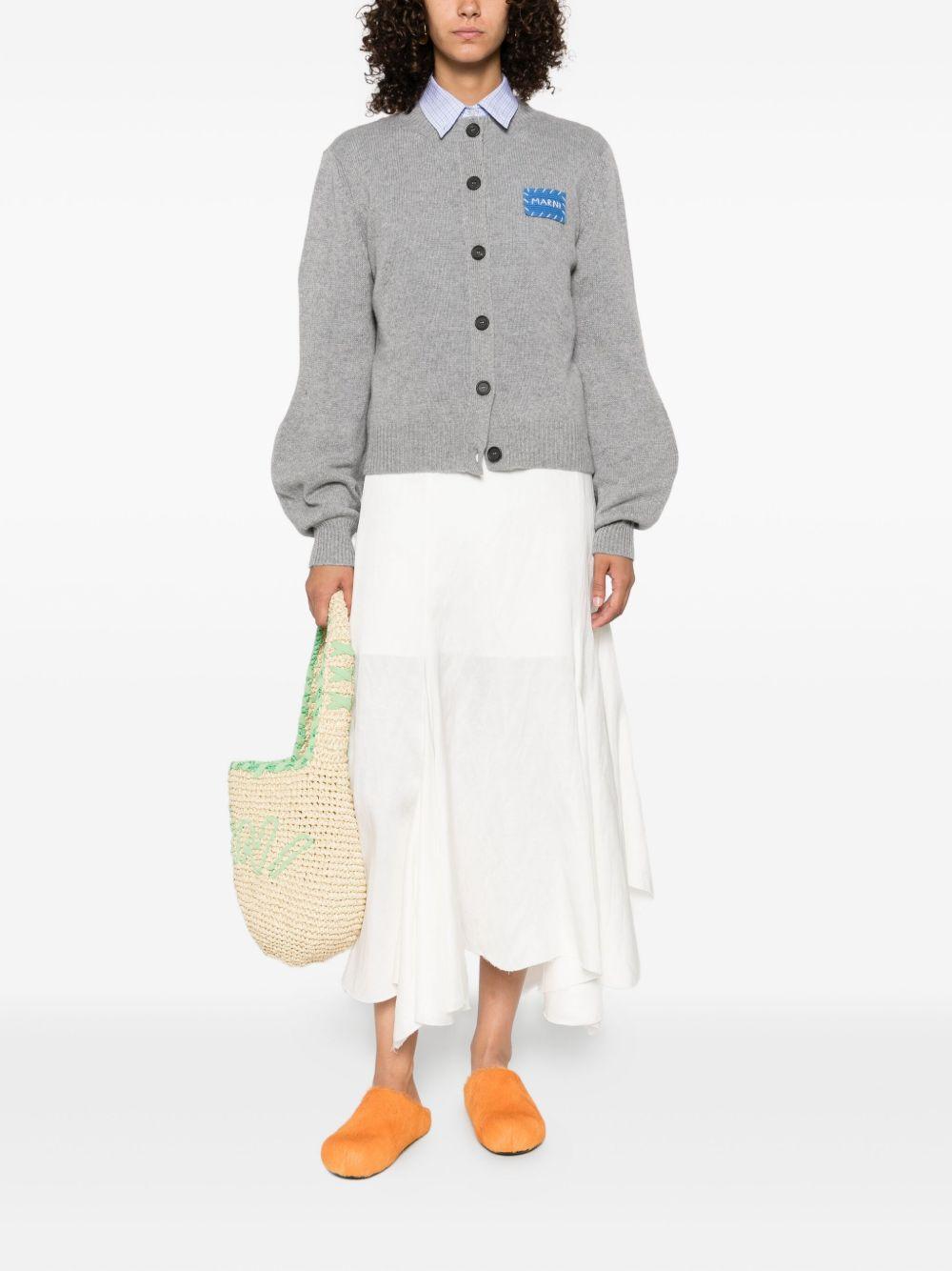 MARNI Cardigan con applicazione 