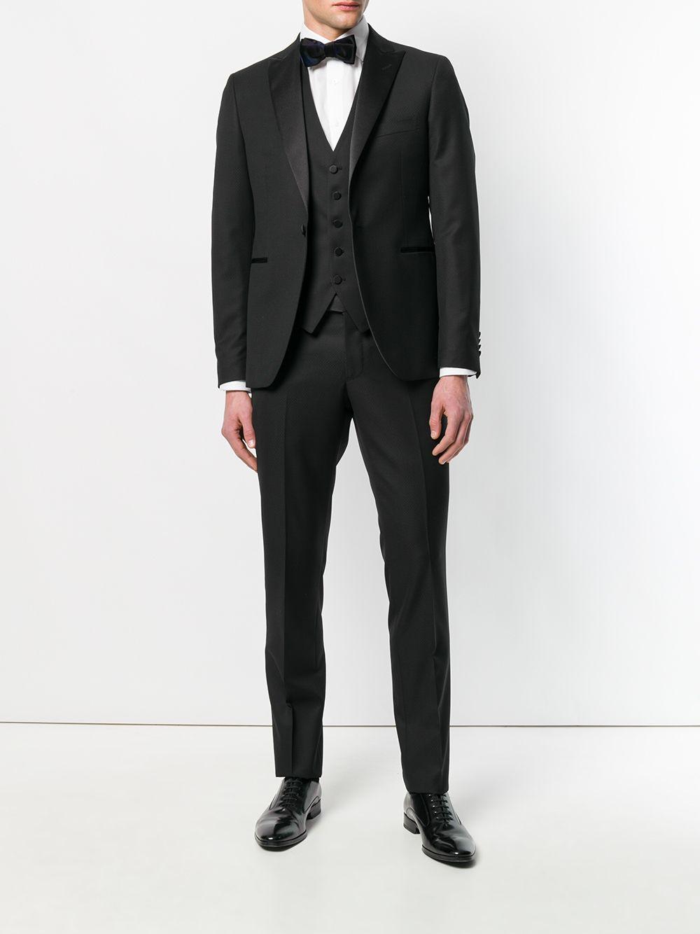 TAGLIATORE Completo elegante nero con giacca monopetto 