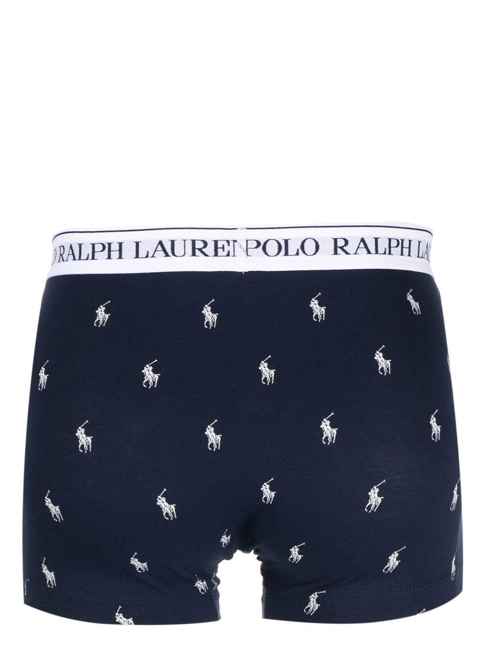 POLO RALPH LAUREN Set di 3 boxer in cotone stretch con logo 