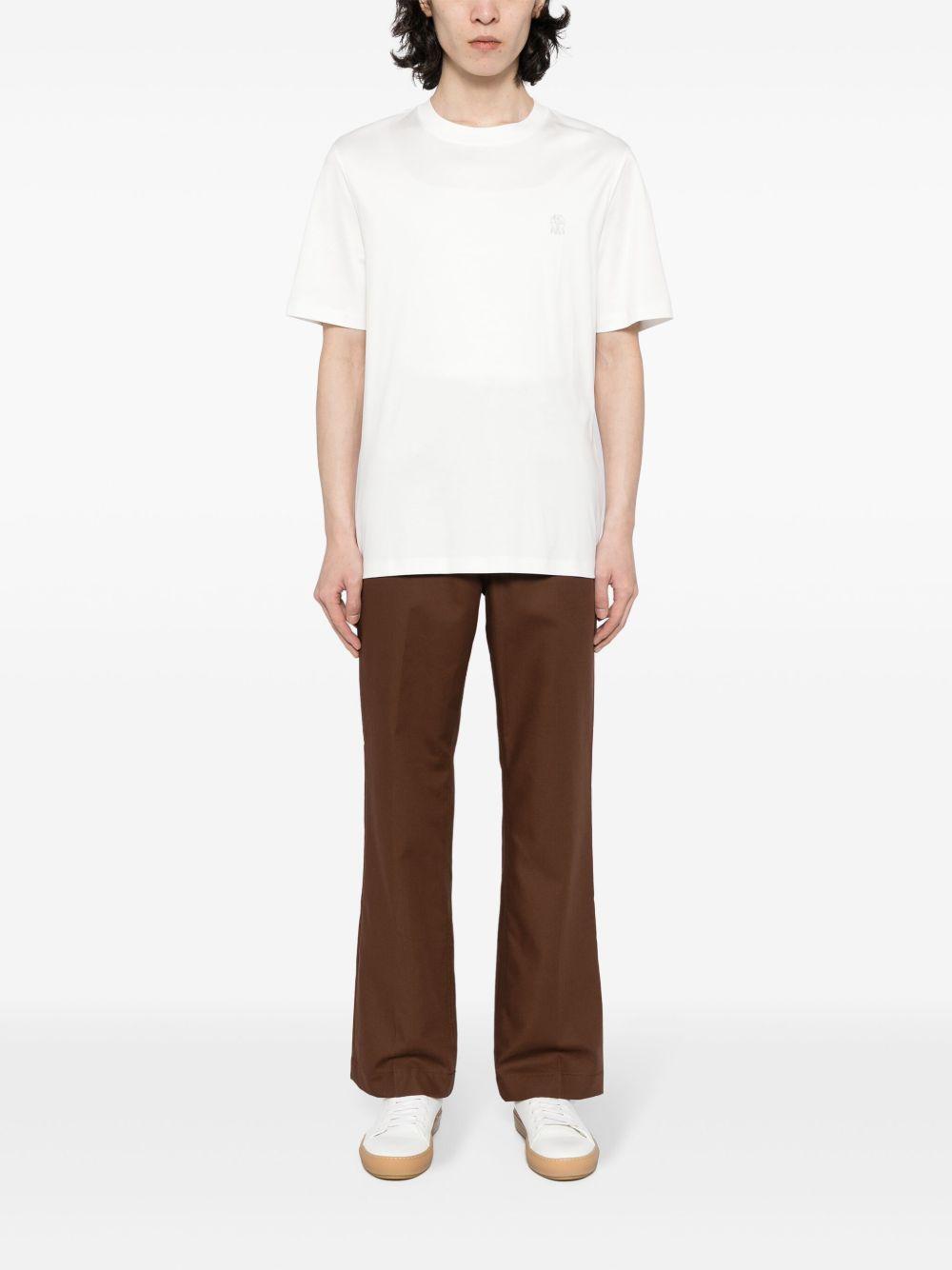 BRUNELLO CUCINELLI T-shirt in cotone bianco 