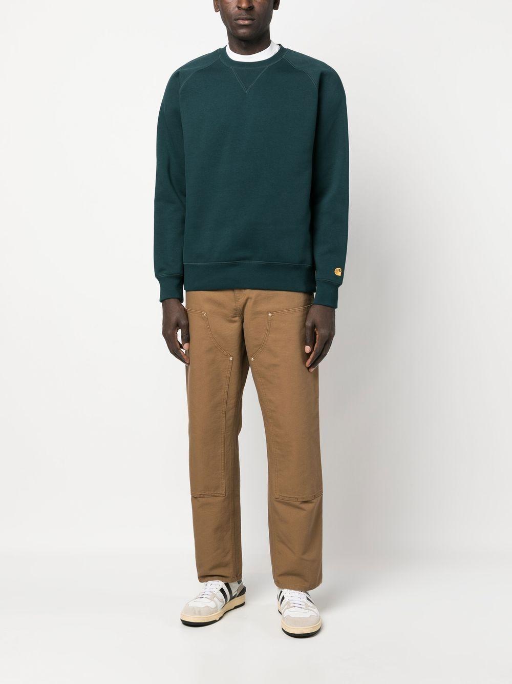 CARHARTT WIP Jeans dritto unisex in cotone marrone 