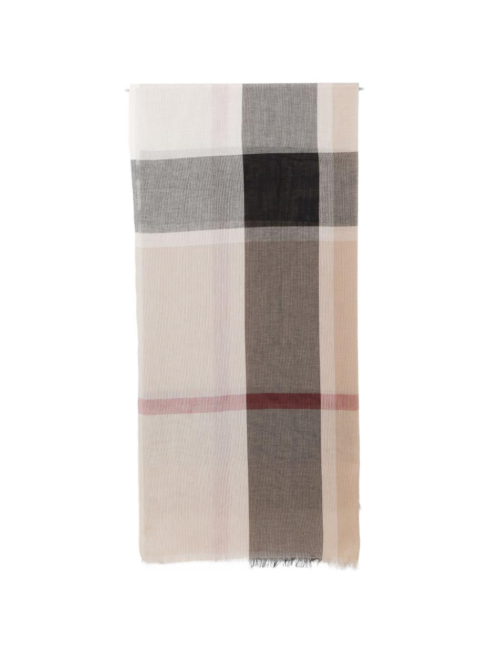 BARBOUR Sciarpa in cotone a quadri 