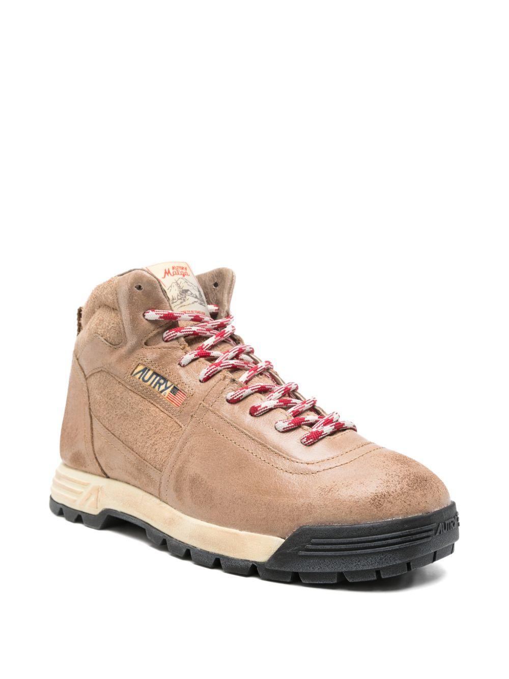 AUTRY Stivaletti Malga in pelle marrone nocciola 