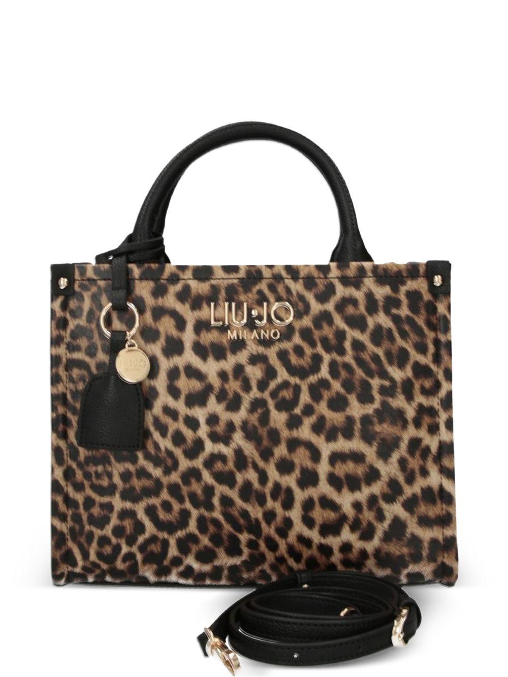 LIUJO Borsa a mano con stampa animalier e tracolla 