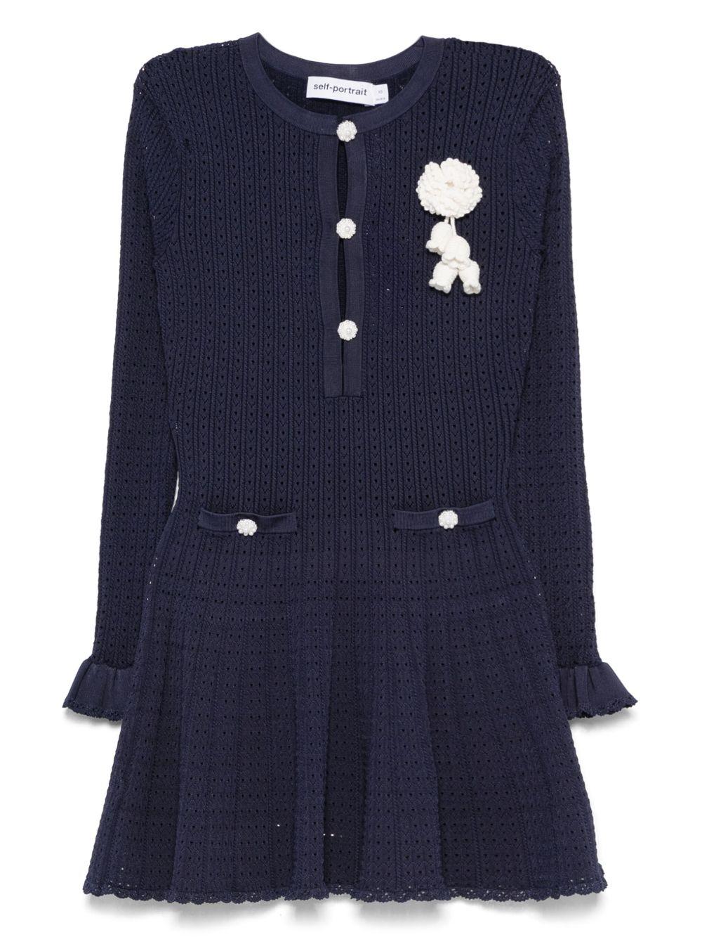 SELF PORTRAIT Abito corto in maglia 