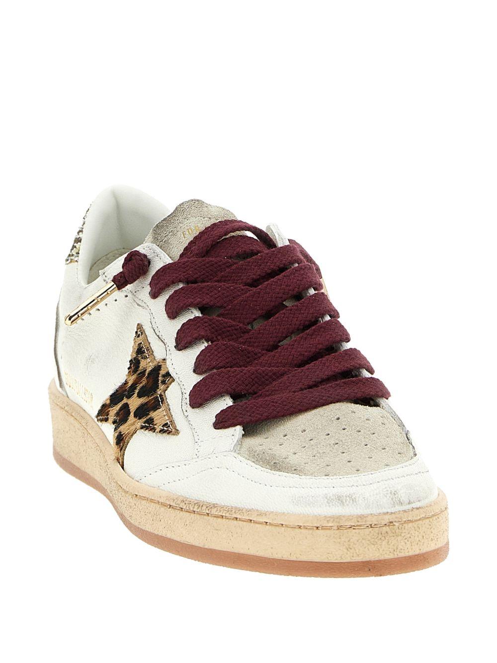 GOLDEN GOOSE Sneakers Ball Star con stella animalier 