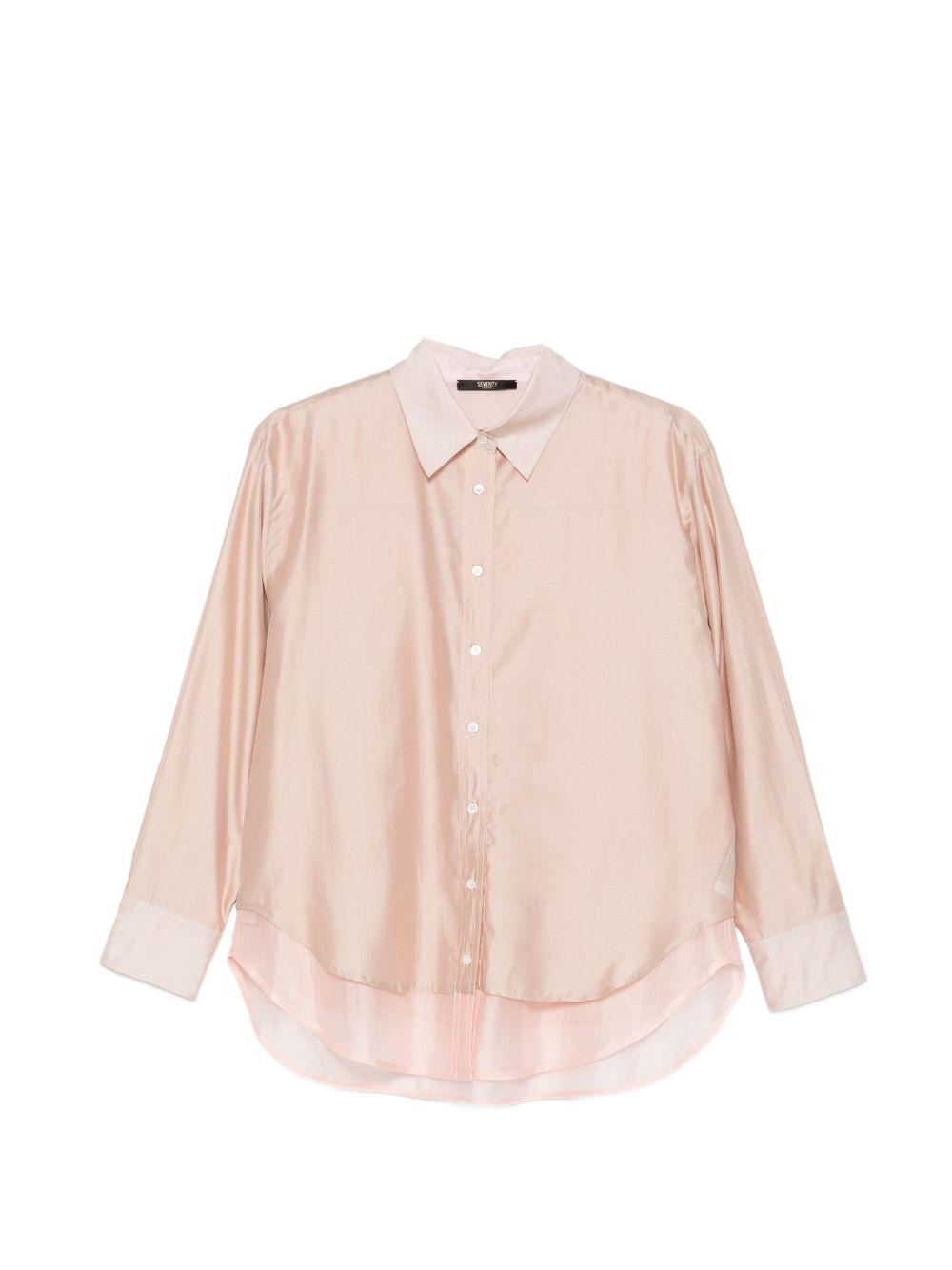 SEVENTY Camicia multivelo color miele 