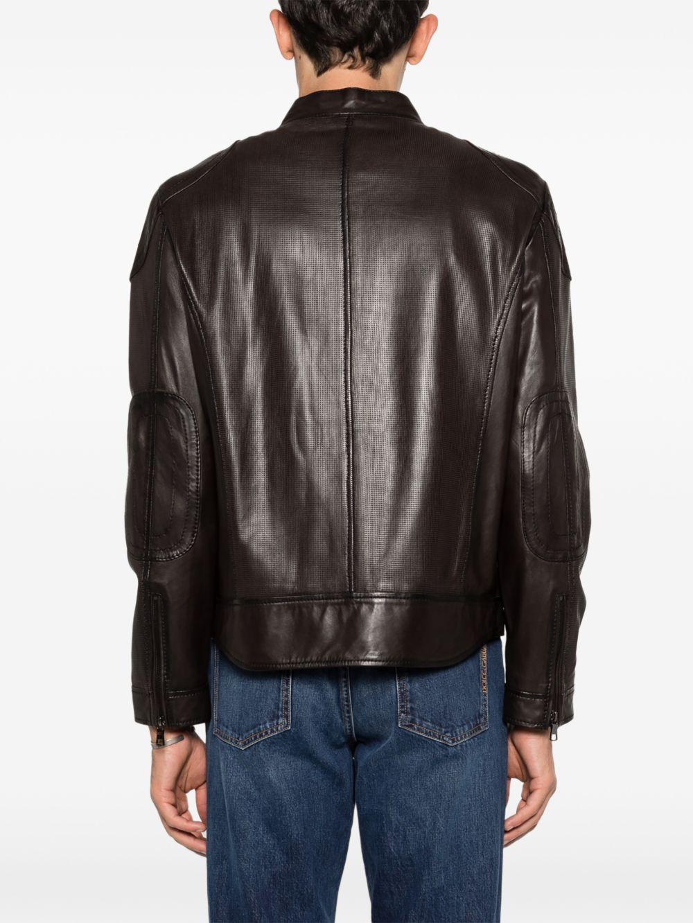 THE JACK AND JACKIE LEATHERS Giacca Rogue in pelle nera 