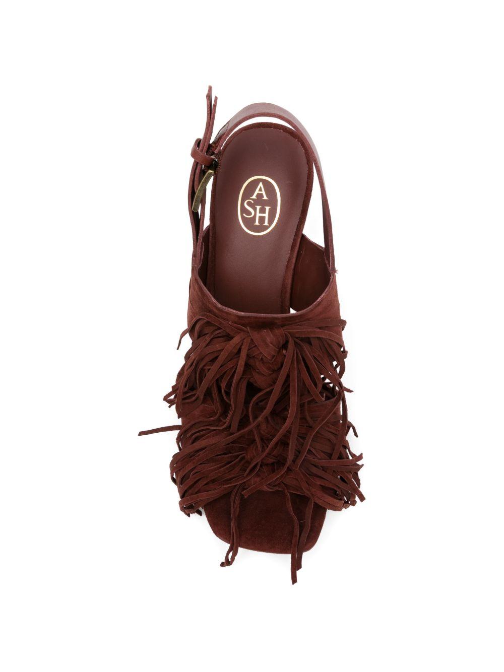 ASH Sandali Oprah con tacco e frange in suede 