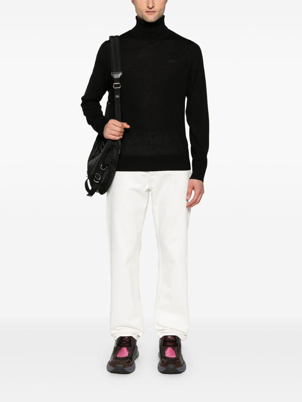 DSQUARED2 Maglia a collo alto in lana 