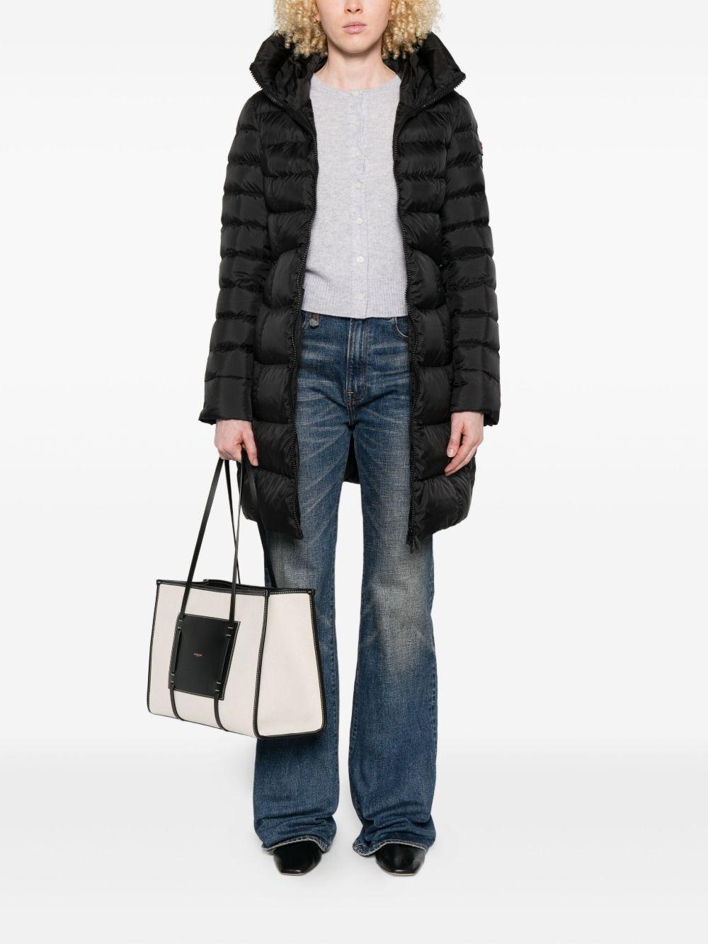 PEUTEREY Piumino lungo 'Levaria' nero 