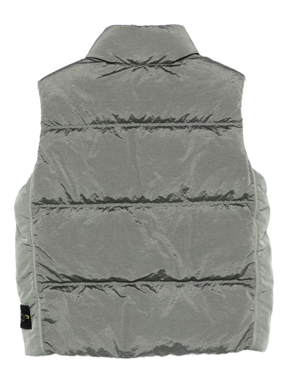 STONE ISLAND Gilet imbottito con logo 
