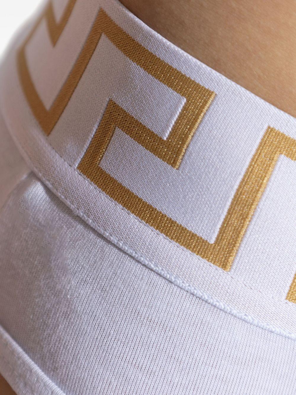 VERSACE Slip con bordo Greca 