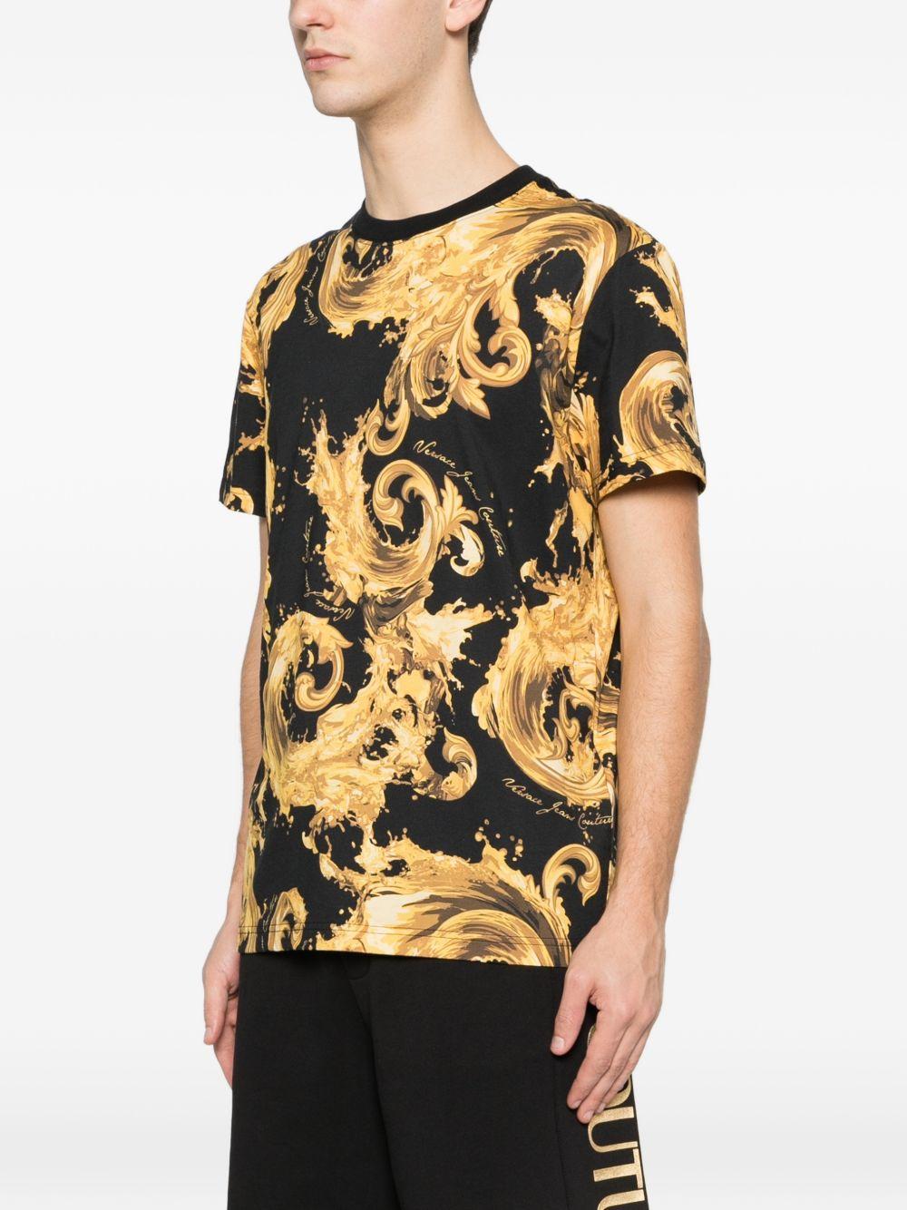 VERSACE JEANS COUTURE T-shirt in cotone con stampa 