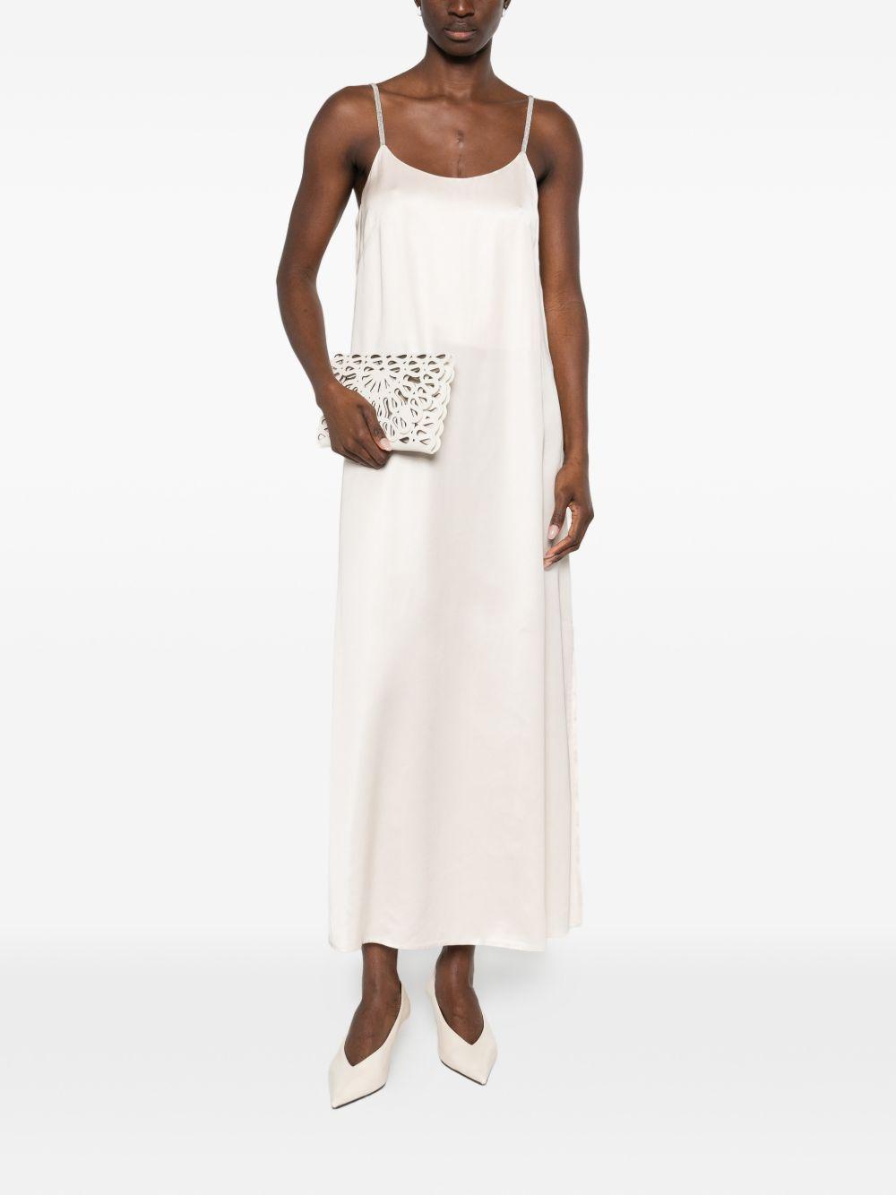 PESERICO Abito lungo elegante bianco 