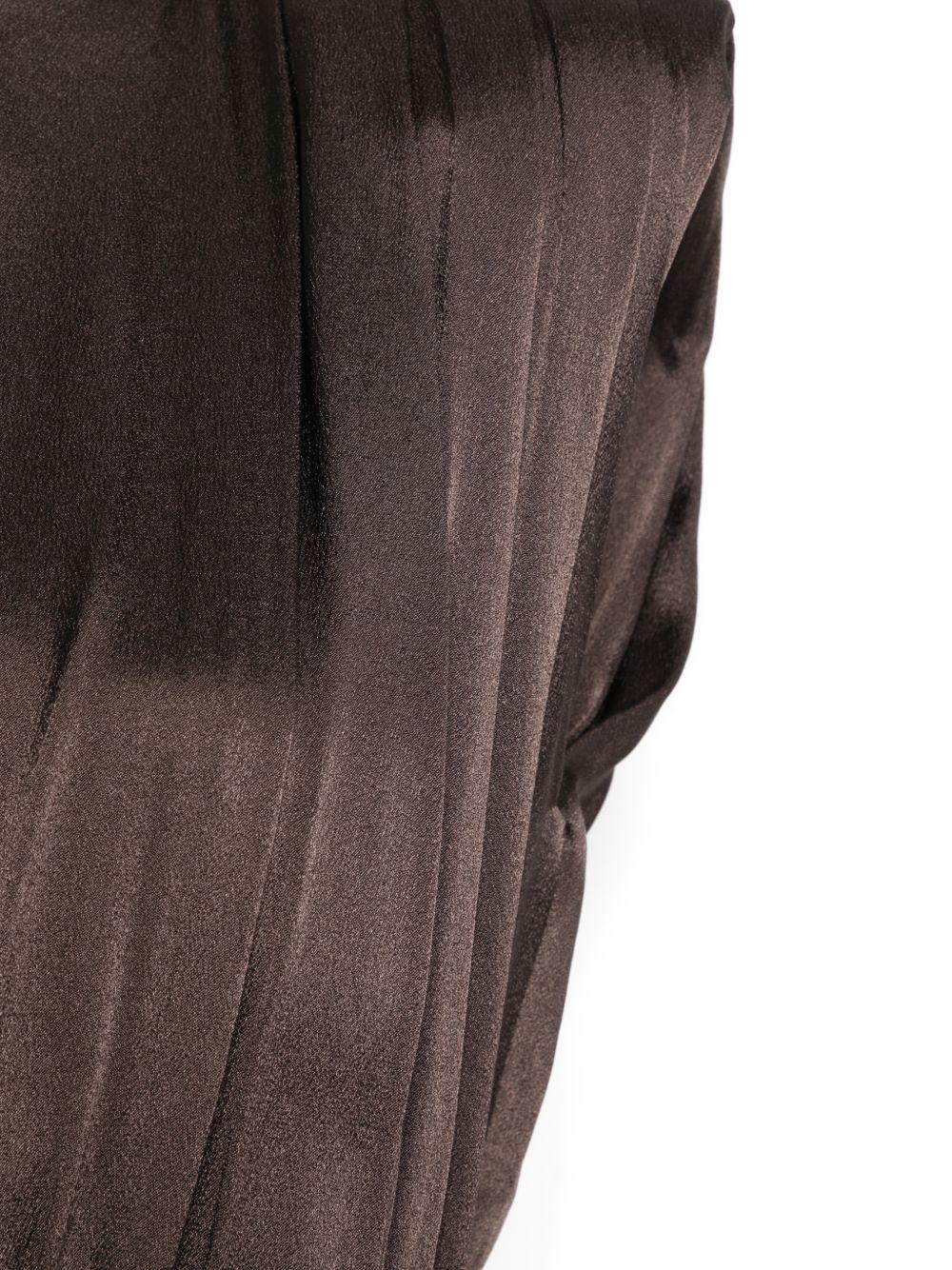 SEMICOUTURE Abito lungo Casilda marrone aderente 