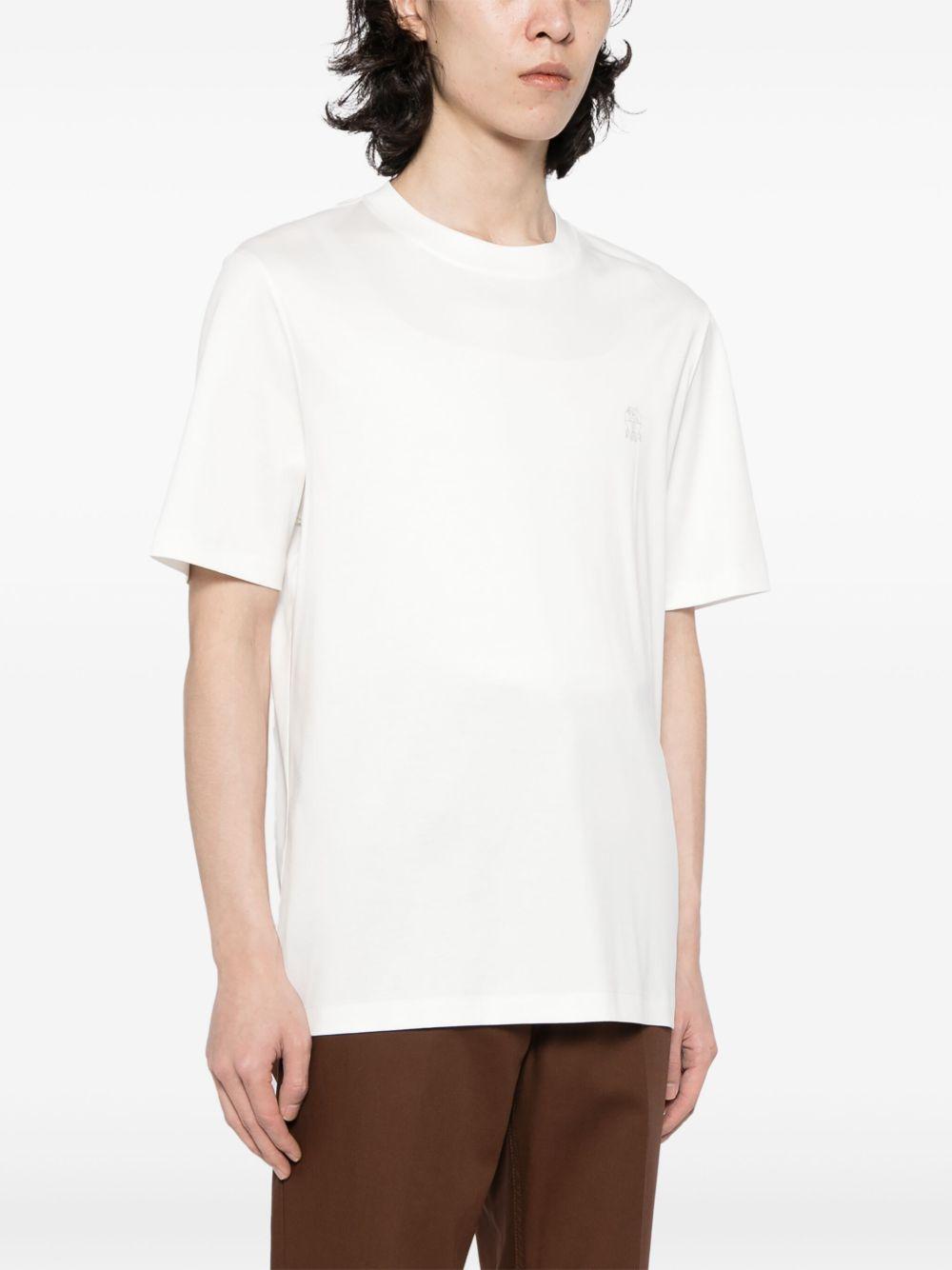 BRUNELLO CUCINELLI T-shirt in cotone bianco 