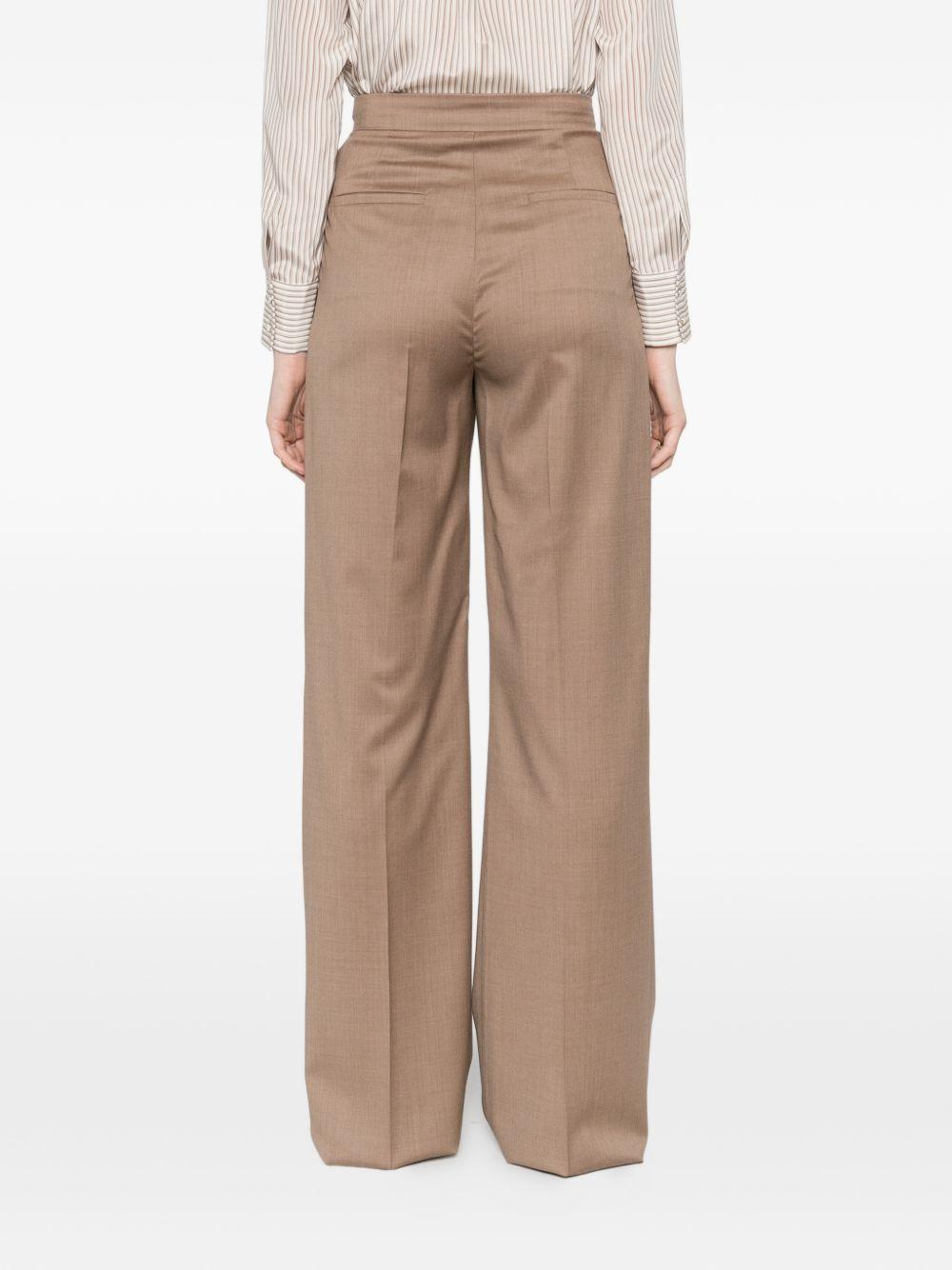 MAX MARA Pantaloni a palazzo marroni chiaro 