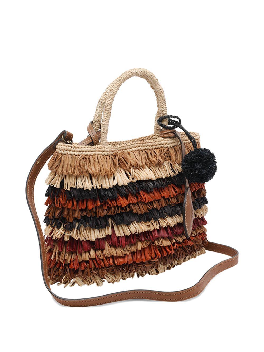 AFAR Borsa tote Small Keisha in rafia 