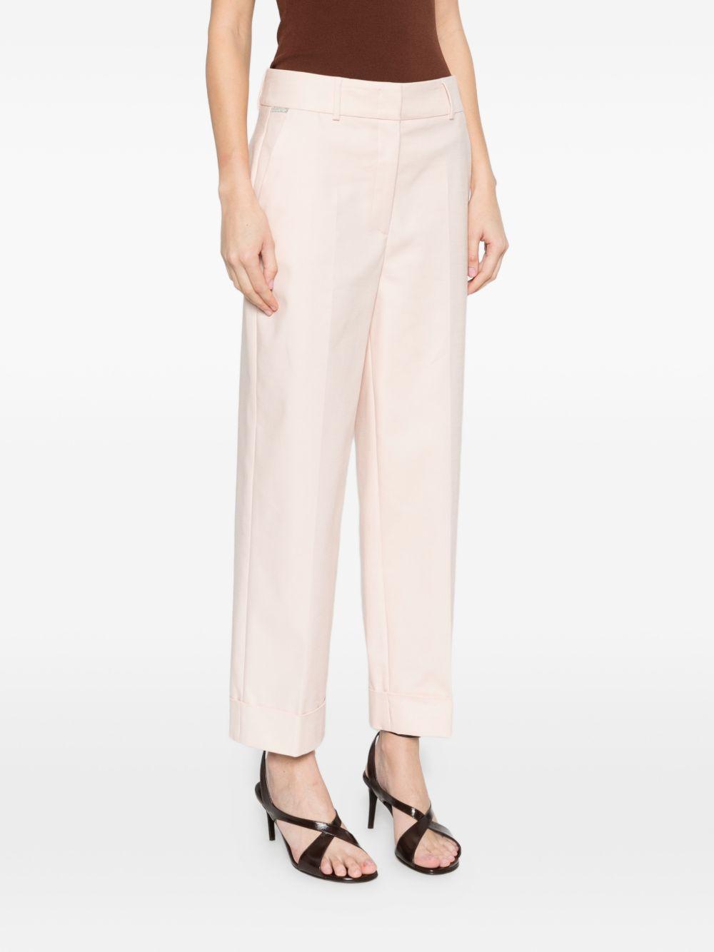 PESERICO Pantaloni rosa con pinces 