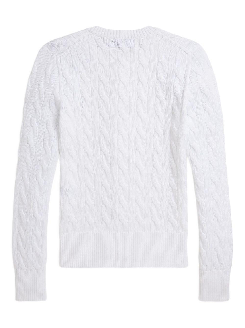 POLO RALPH LAUREN Cardigan in cotone con motivo a treccia 