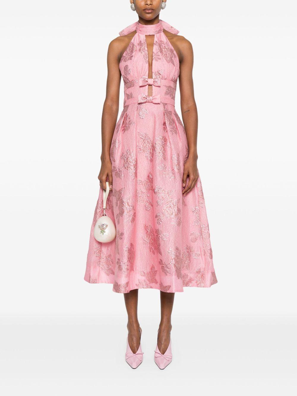 REBECCA VALLANCE Abito Benette con fiocco rosa 