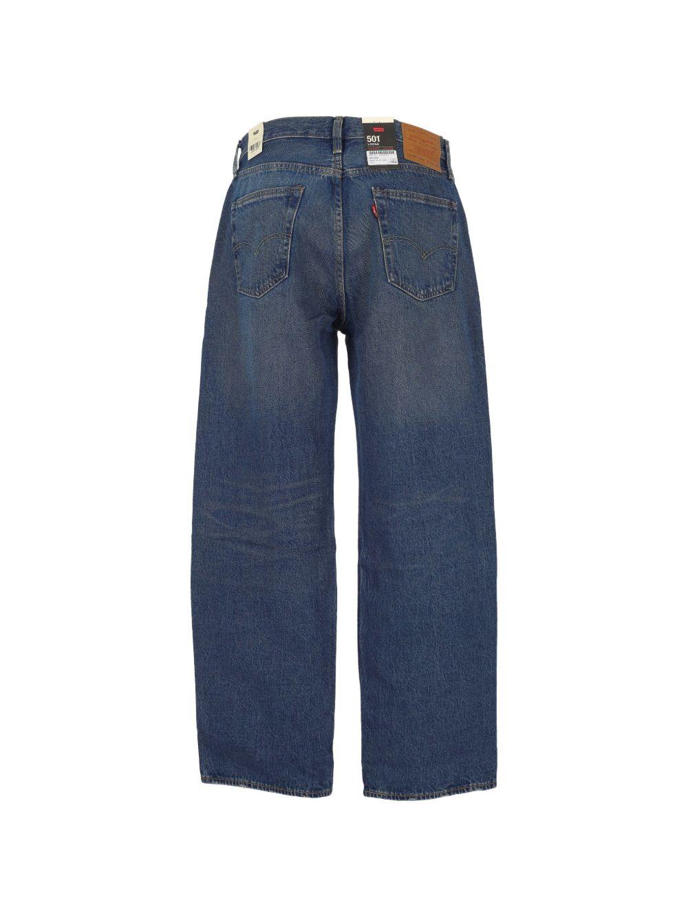 LEVIS Jeans 501 blu effetto wash 