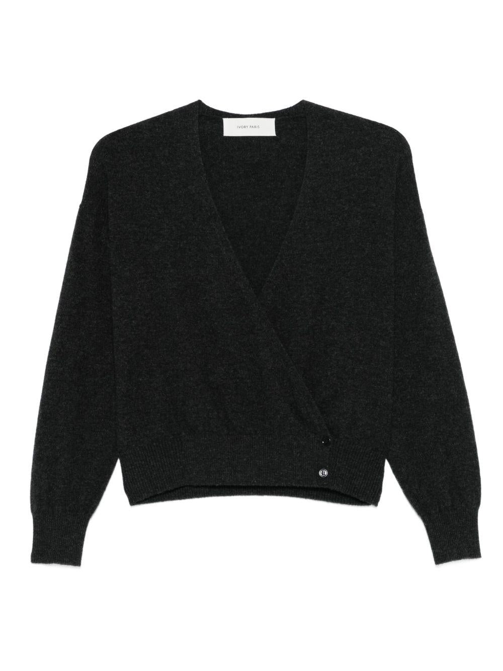 IVORY PARIS Maglia con scollo a V 