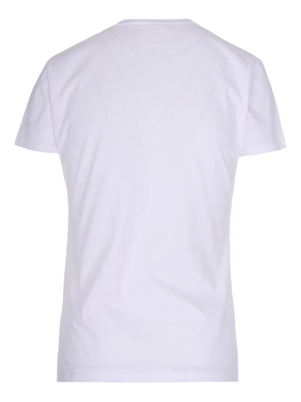 LIUJO T-shirt in cotone bianco con stampa 