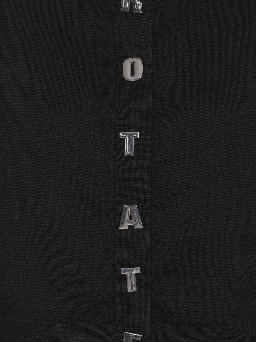 ROTATE Cardigan con bottoni a forma di lettere 