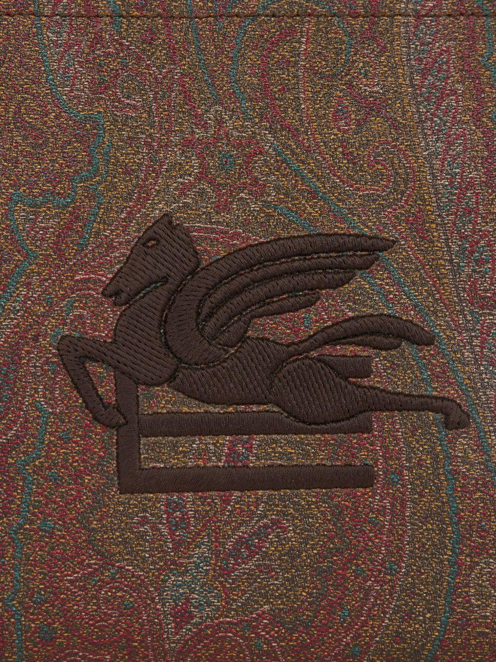 ETRO Borsa clutch 'Arnica' con logo Pegaso ricamato 