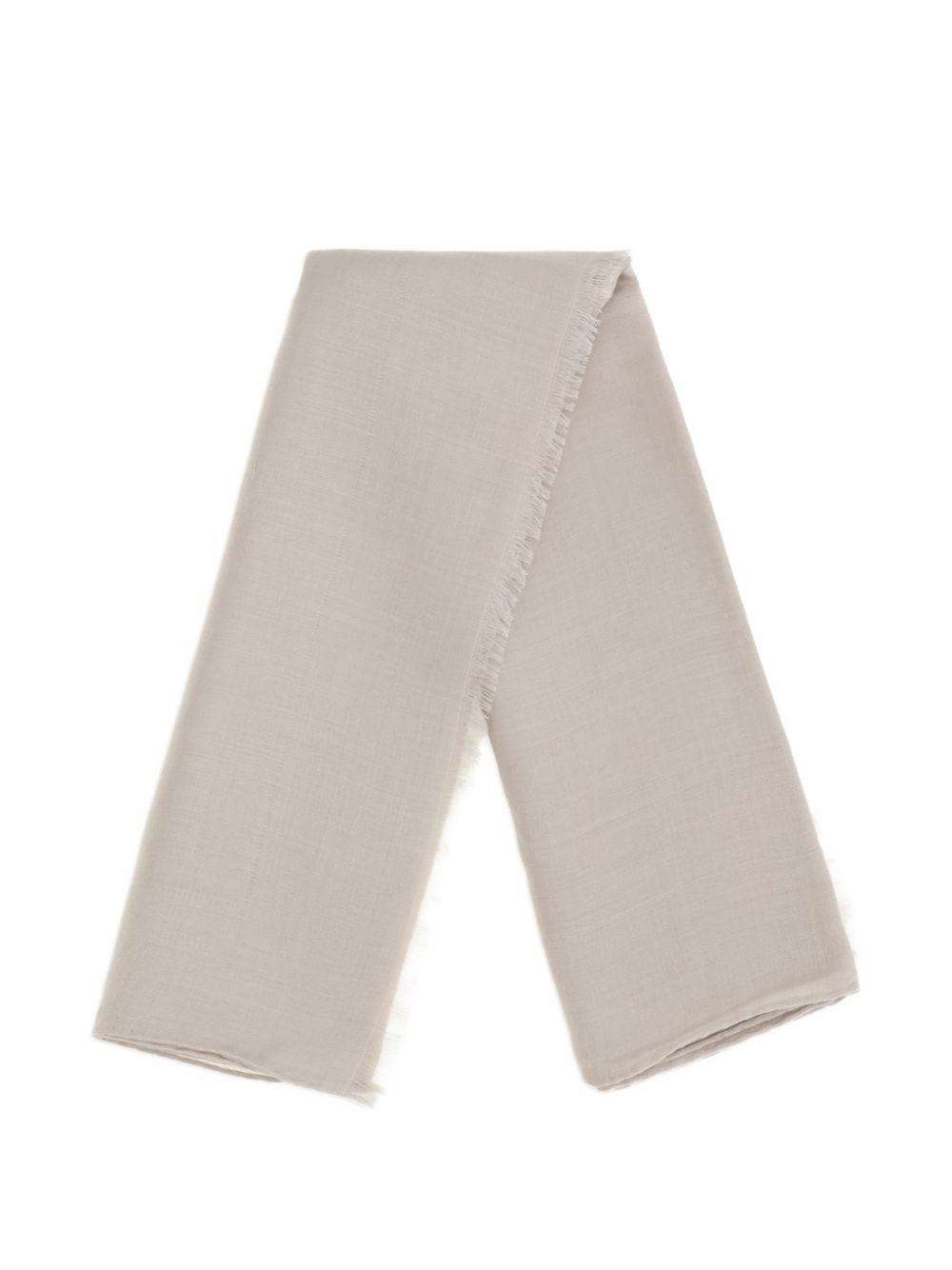 MAX MARA Sciarpa Azinnia in lana e seta beige 