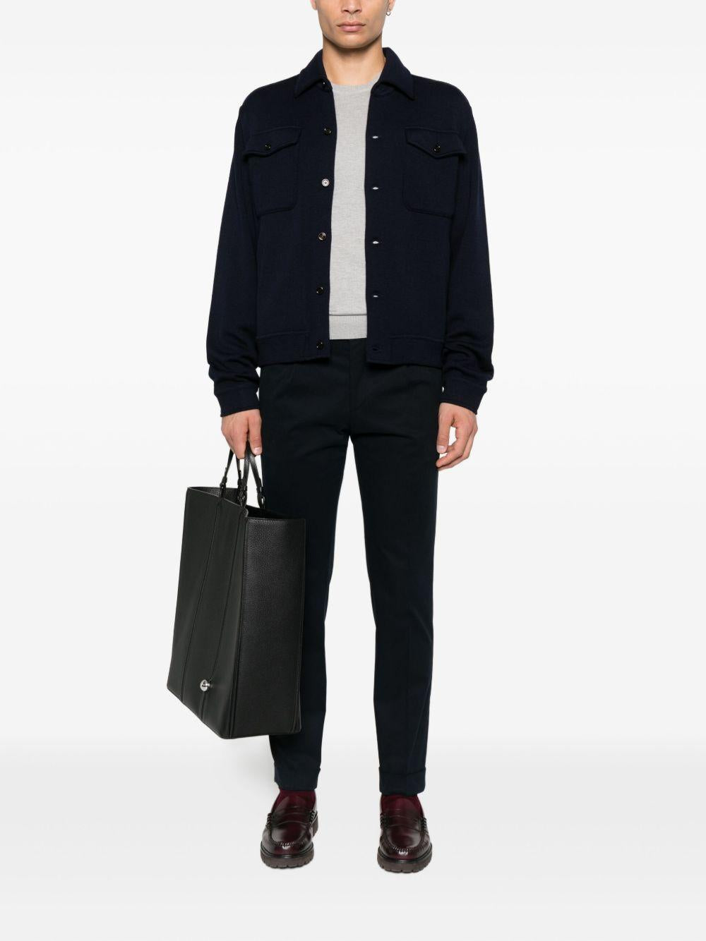 ALPHA STUDIO Maglia girocollo in seta e cashmere 