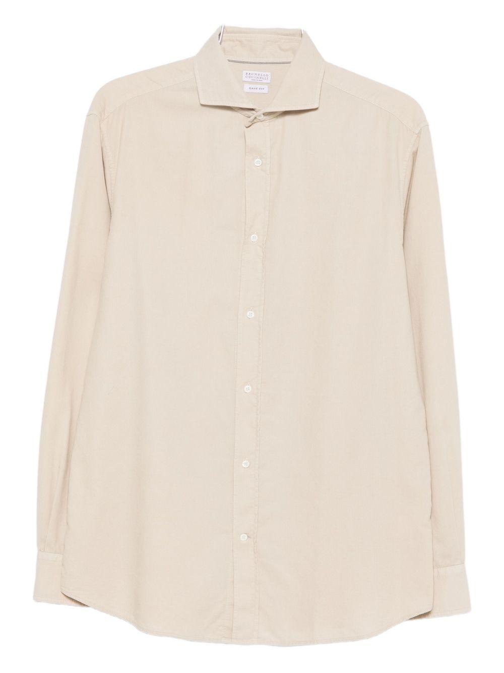 BRUNELLO CUCINELLI Camicia button down beige 
