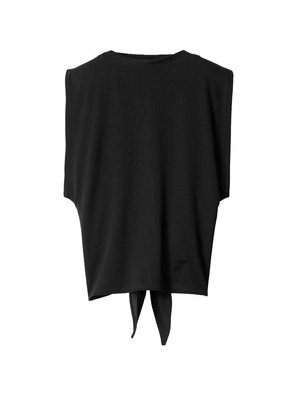 JACQUEMUS Top Canotta Moisson con nodo sulla schiena 