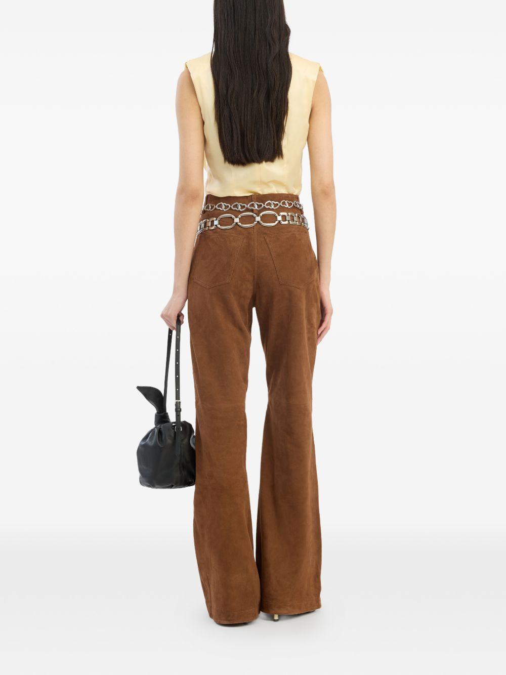 ROTATE Top giallo senza maniche con zip 