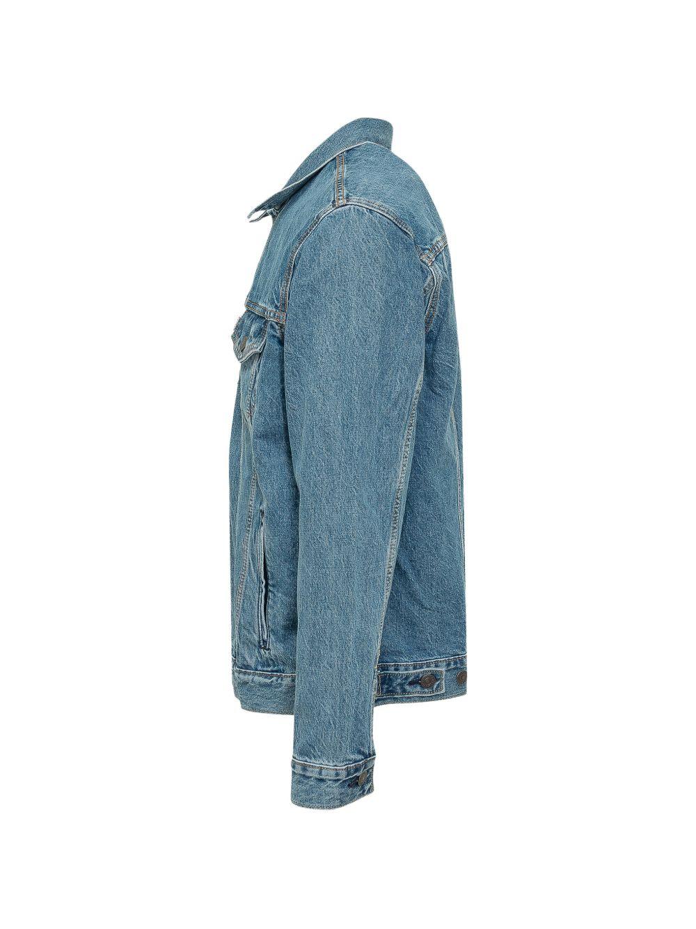 LEVIS Giacca denim blu con doppie tasche frontali 