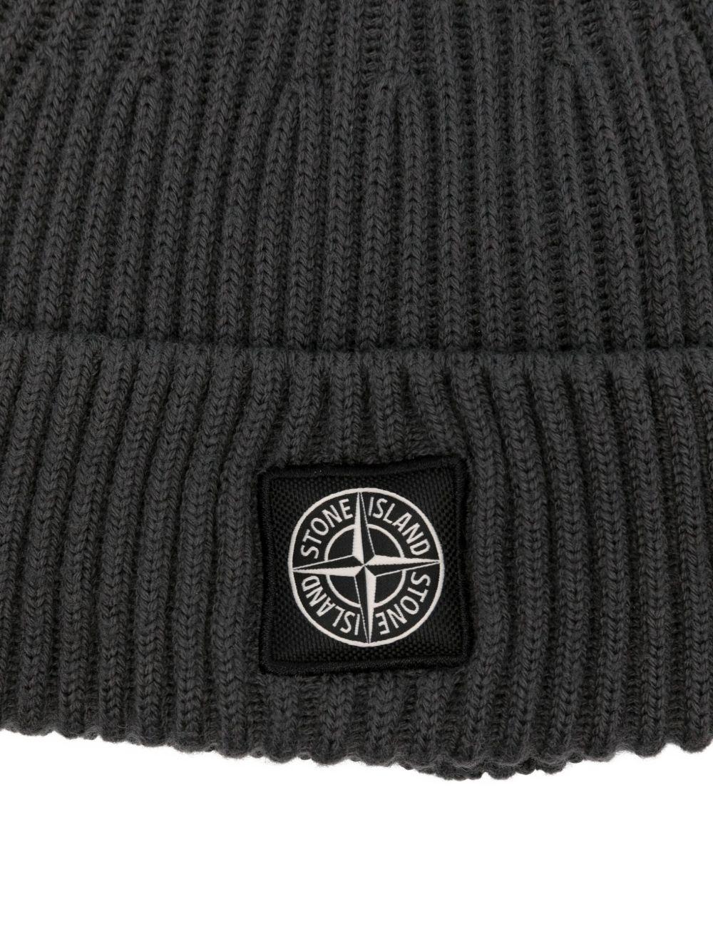 STONE ISLAND Berretto in lana con logo 