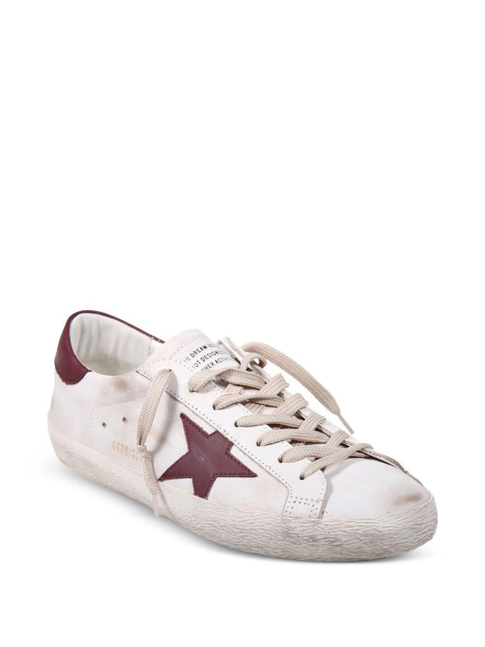 GOLDEN GOOSE Sneakers Super Star in pelle effetto usato 