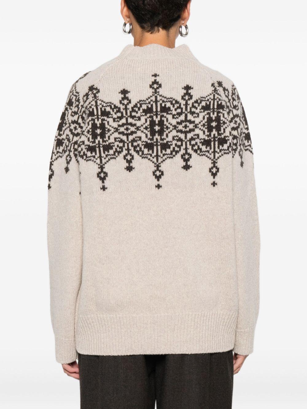 BLUGIRL Maglia in lana con stampa 