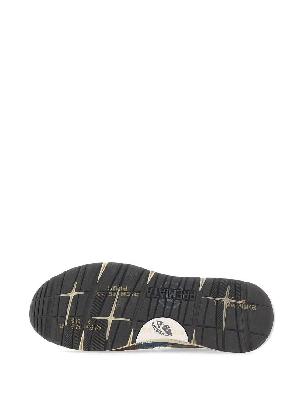 PREMIATA Sneakers Mase in camoscio marrone e suola bianca 