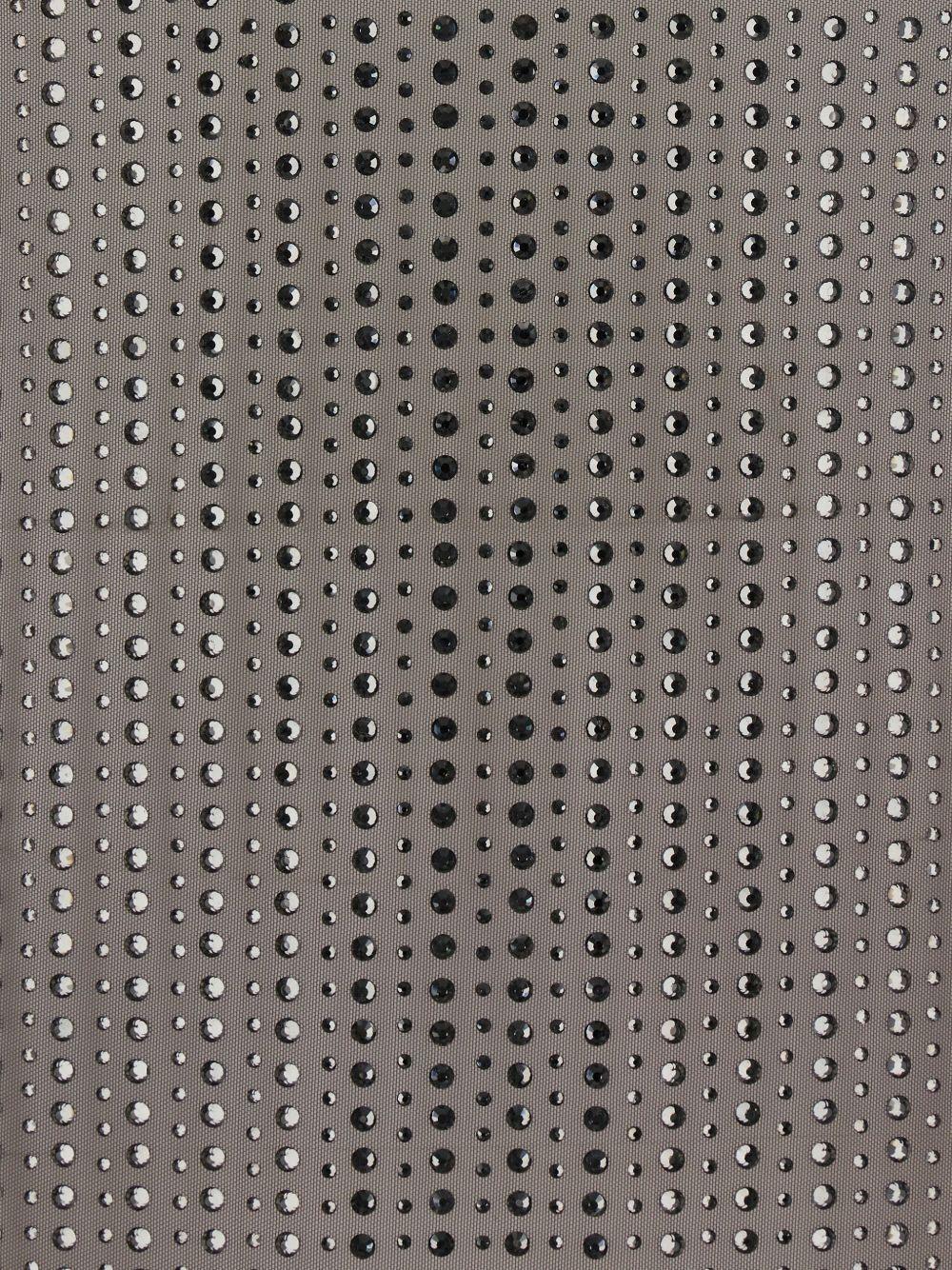 VENUJA Miniabito Malibu in tulle grigio con strass 