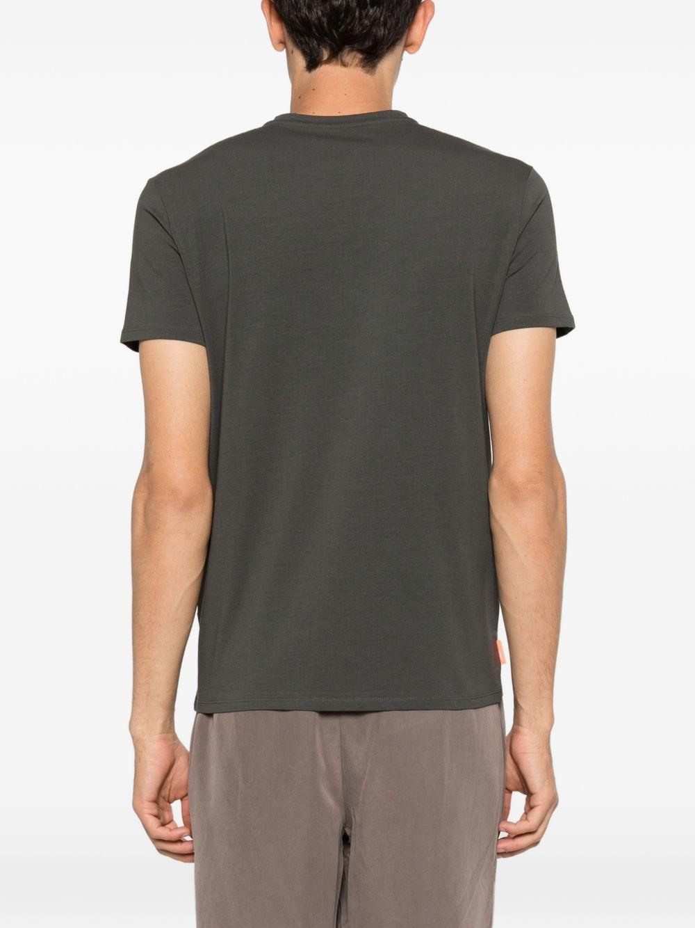 RRD ROBERTO RICCI DESIGNS T-shirt in cotone verde con tasca 