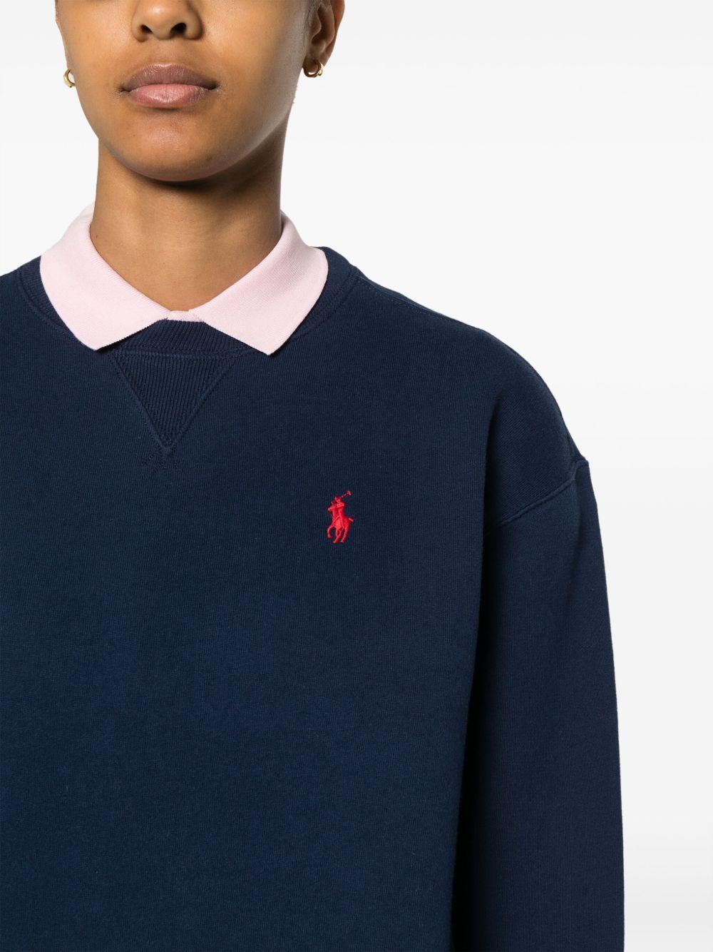 POLO RALPH LAUREN Felpa girocollo con logo 