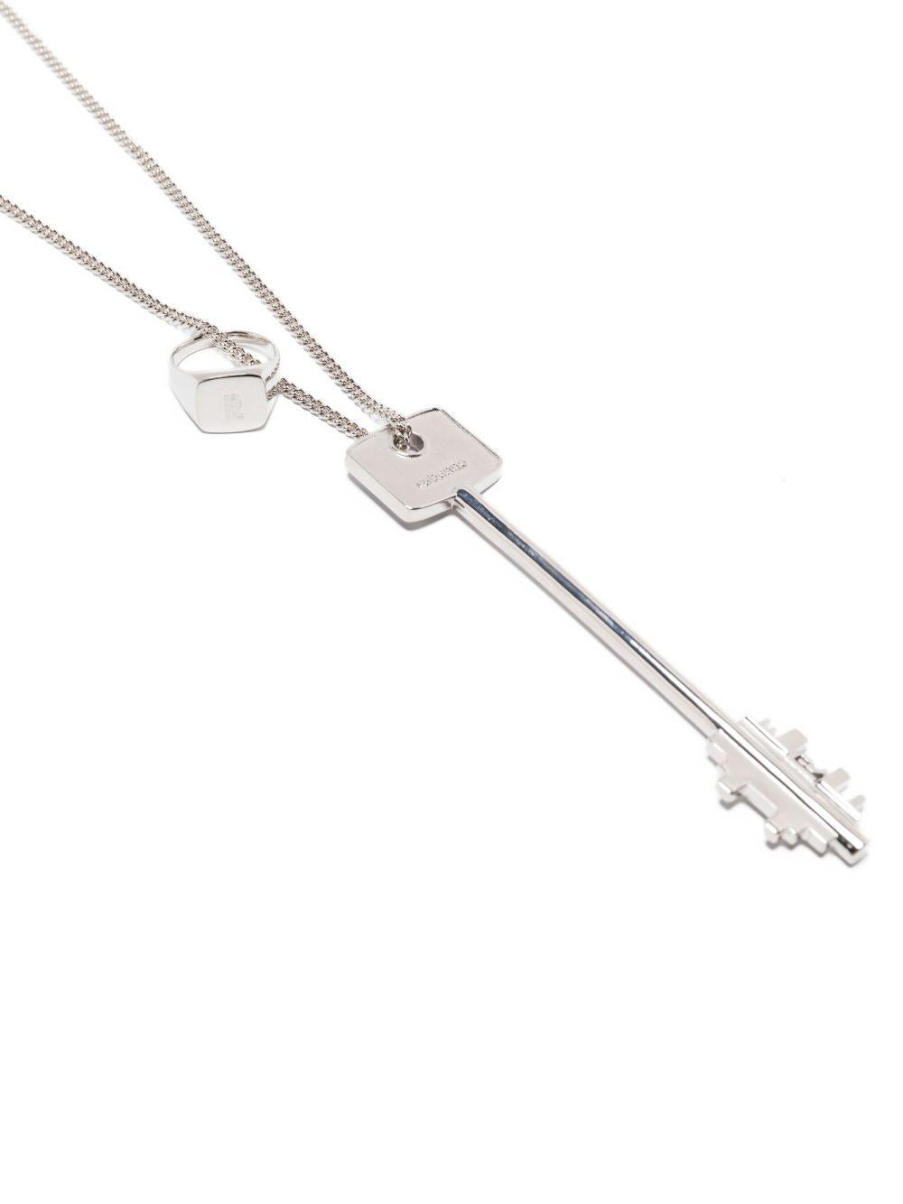 RABANNE Collana con pendente e anello 