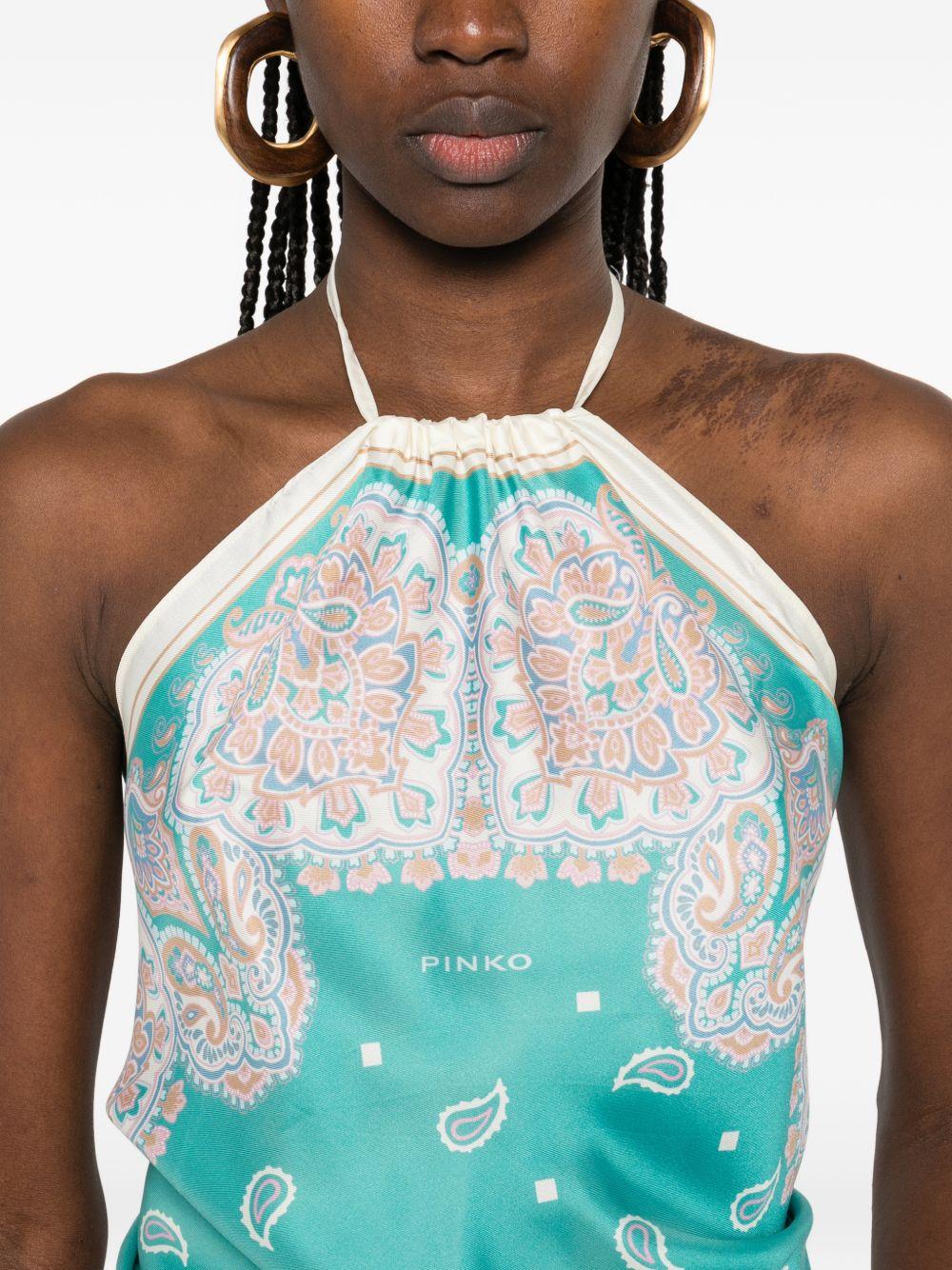 PINKO Top halter 'Synchro' 